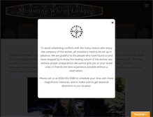 Tablet Screenshot of medicinewheellodge.com